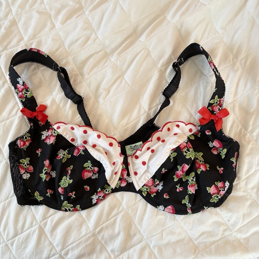 Vintage 80s‎ 90s Womens Size 40DD Bra Unlined Cottagecore Romantic Dainty Grunge